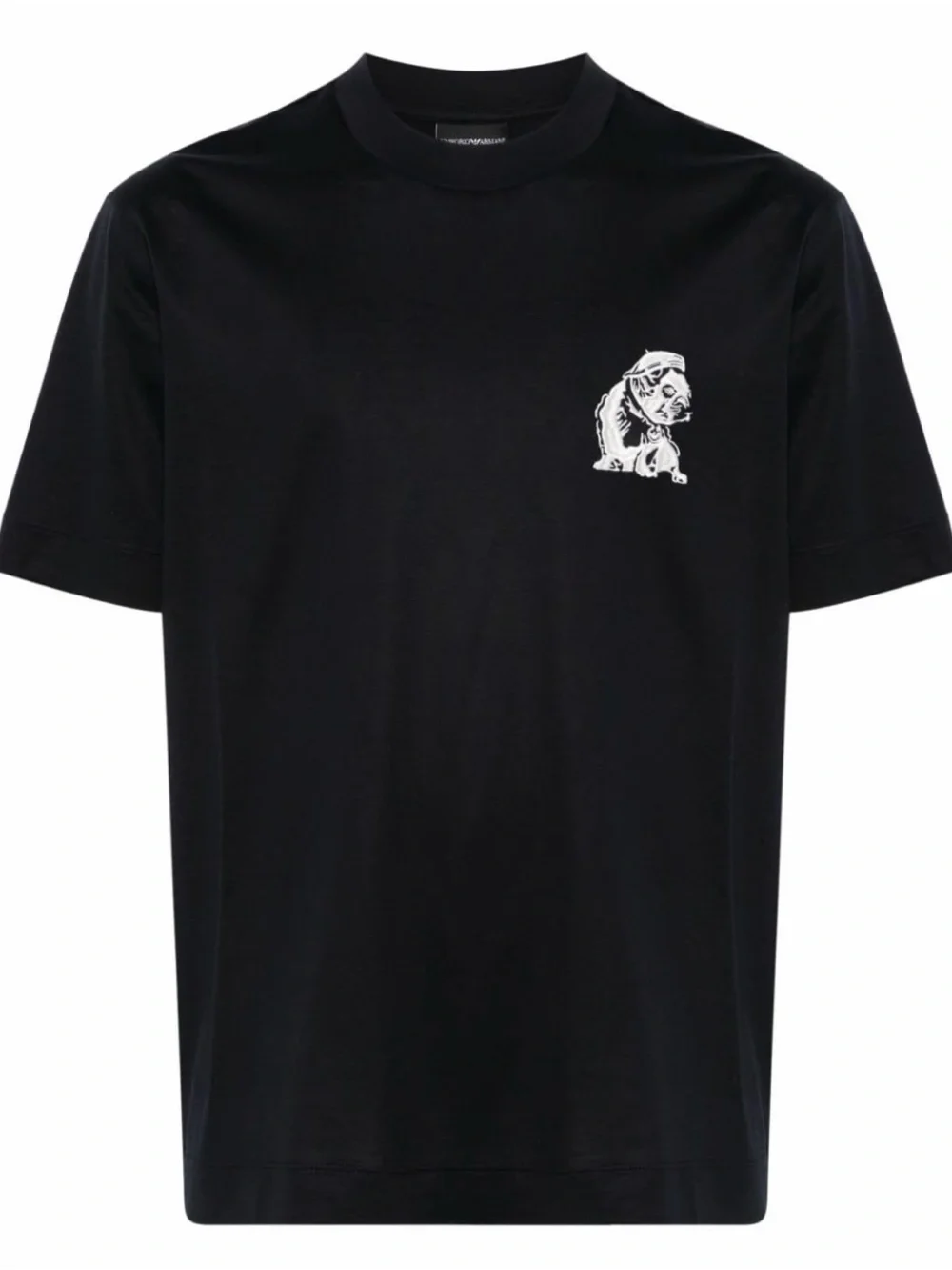 Emporio Armani Navy Short-Sleeve Dog Graphic Tee